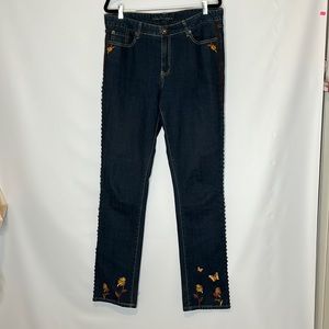 Lel embroidered jeans, size 14
